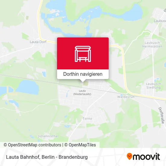 Lauta Bahnhof Karte
