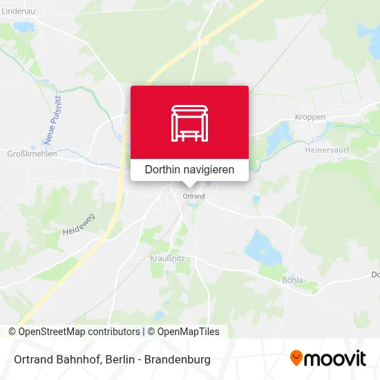 Ortrand Bahnhof Karte