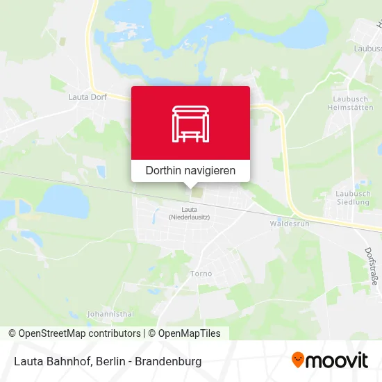 Lauta Bahnhof Karte