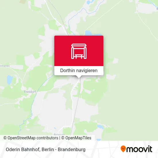 Oderin Bahnhof Karte