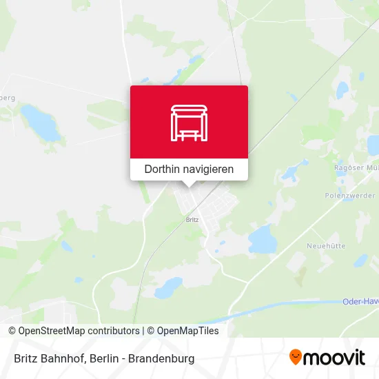 Britz Bahnhof Karte