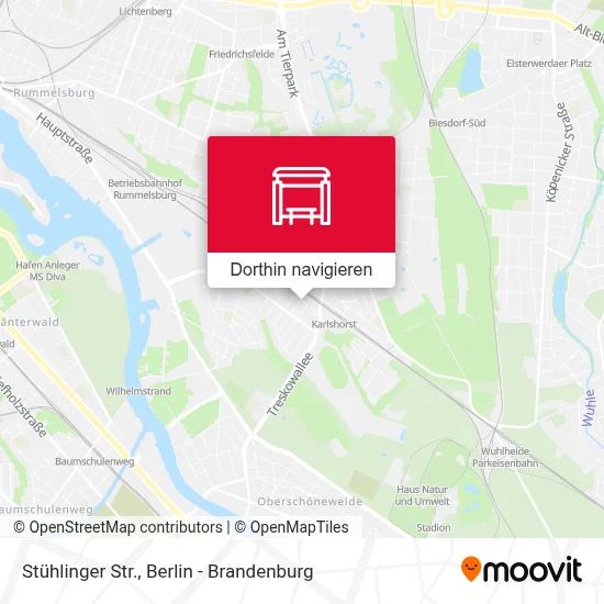 Stühlinger Str. Karte