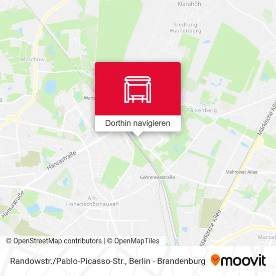 Randowstr./Pablo-Picasso-Str. Karte