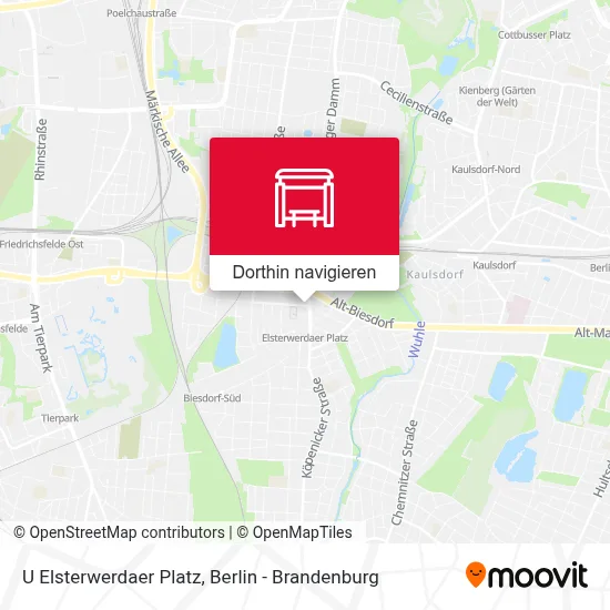 U Elsterwerdaer Platz Karte