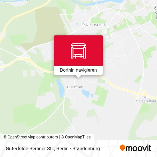 Güterfelde Berliner Str. Karte