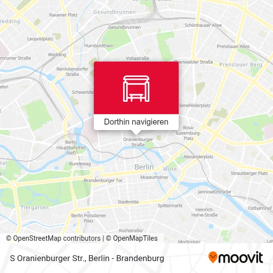 S Oranienburger Str. Karte