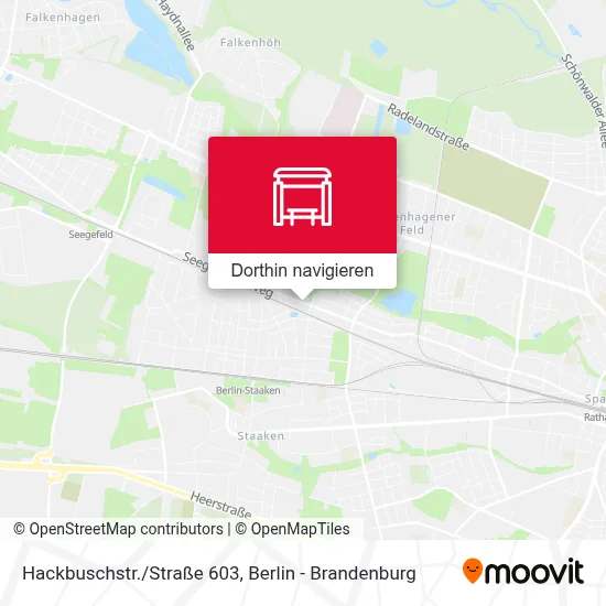 Hackbuschstr./Straße 603 Karte