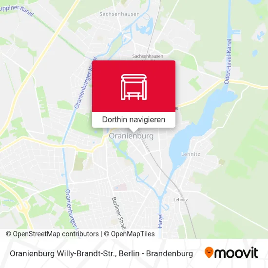 Oranienburg Willy-Brandt-Str. Karte
