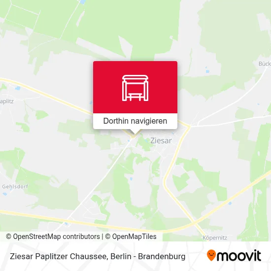 Ziesar Paplitzer Chaussee Karte