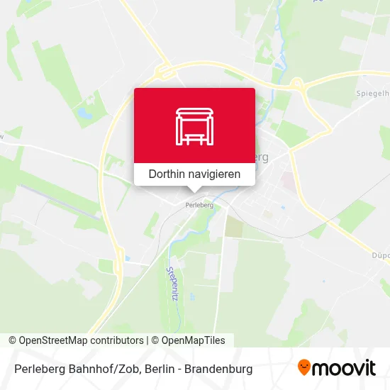 Perleberg Bahnhof/Zob Karte