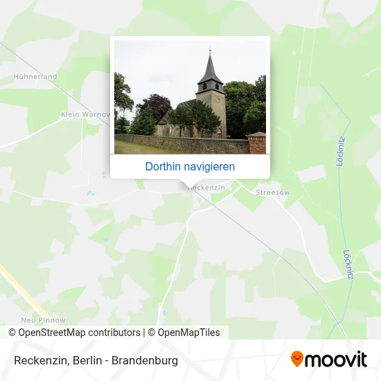 Reckenzin Karte