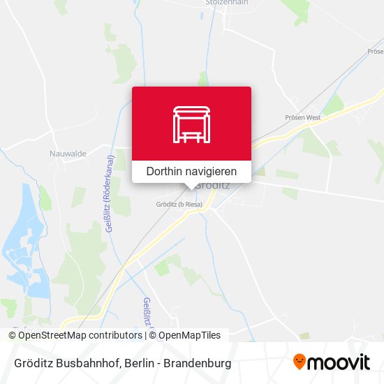 Gröditz Busbahnhof Karte