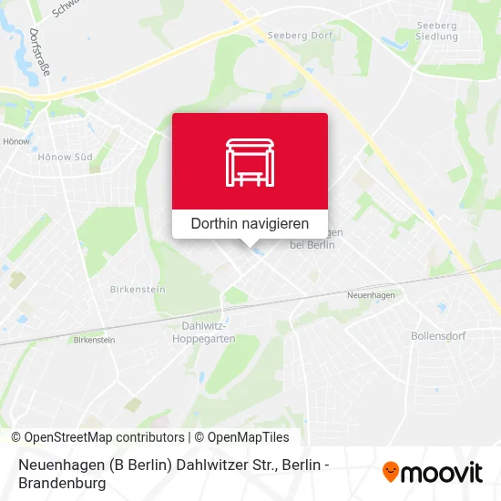 Neuenhagen (B Berlin) Dahlwitzer Str. Karte