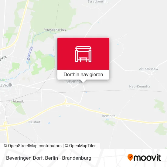Beveringen Dorf Karte