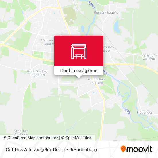 Cottbus Alte Ziegelei Karte