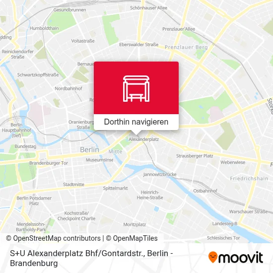 S+U Alexanderplatz Bhf / Gontardstr. Karte