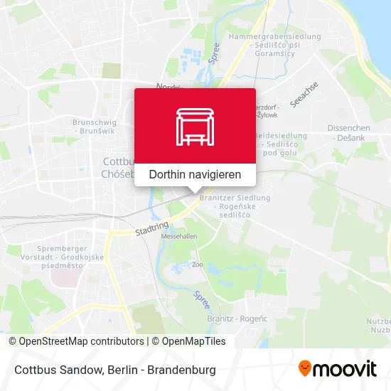 Cottbus Sandow Karte