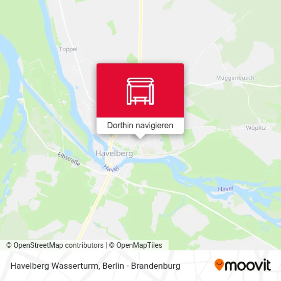 Havelberg Wasserturm Karte