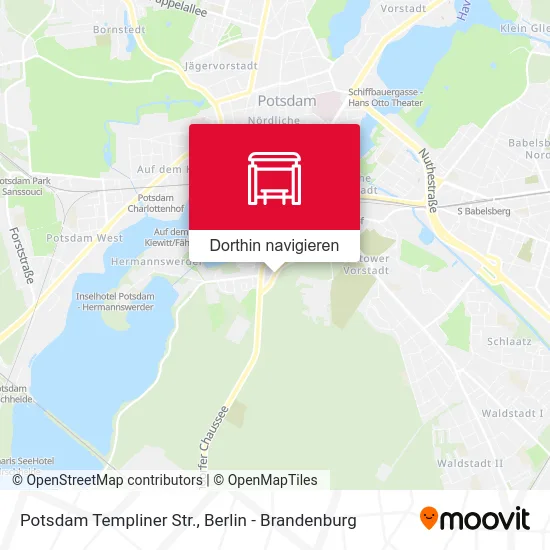 Potsdam Templiner Str. Karte