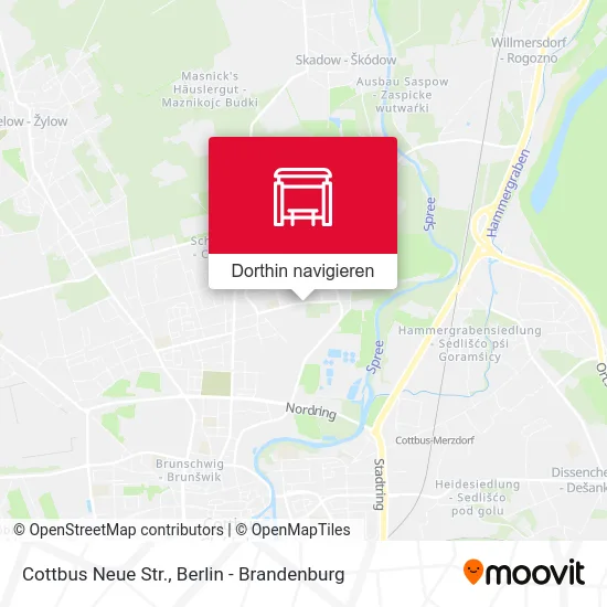 Cottbus Neue Str. Karte