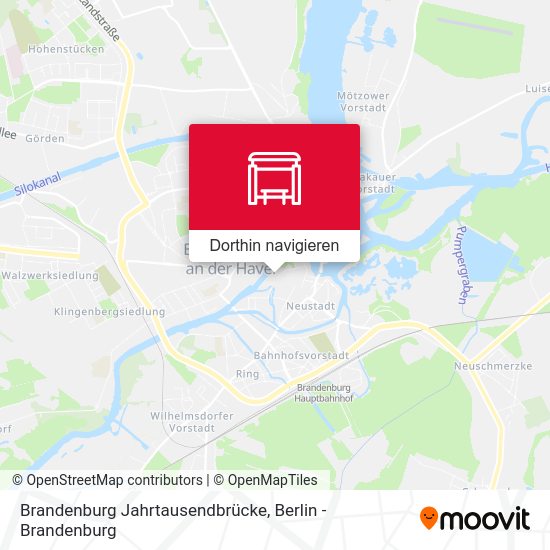 Brandenburg Jahrtausendbrücke Karte