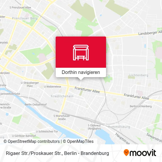 Rigaer Str./Proskauer Str. Karte