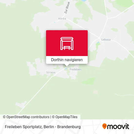 Freileben Sportplatz Karte