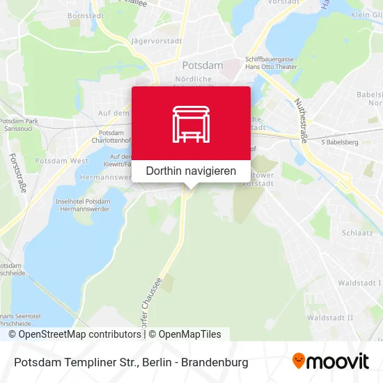 Potsdam Templiner Str. Karte