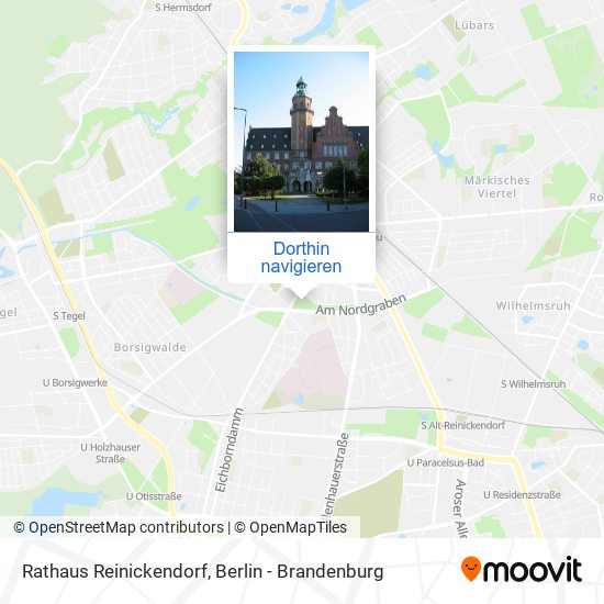 Rathaus Reinickendorf Karte