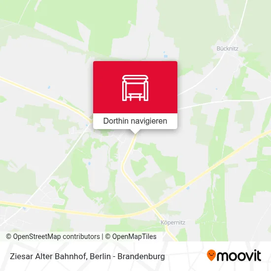 Ziesar Alter Bahnhof Karte
