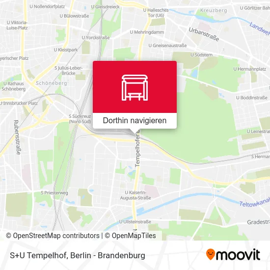 S+U Tempelhof Karte