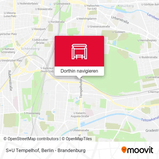 S+U Tempelhof Karte