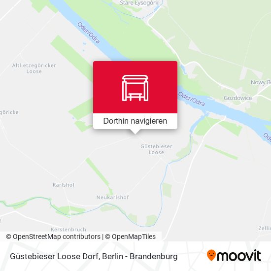 Güstebieser Loose Dorf Karte