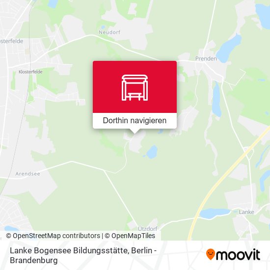 Lanke Bogensee Bildungsstätte Karte
