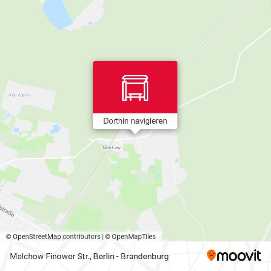 Melchow Finower Str. Karte