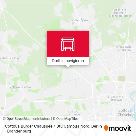 Cottbus Burger Chaussee / Btu Campus Nord Karte