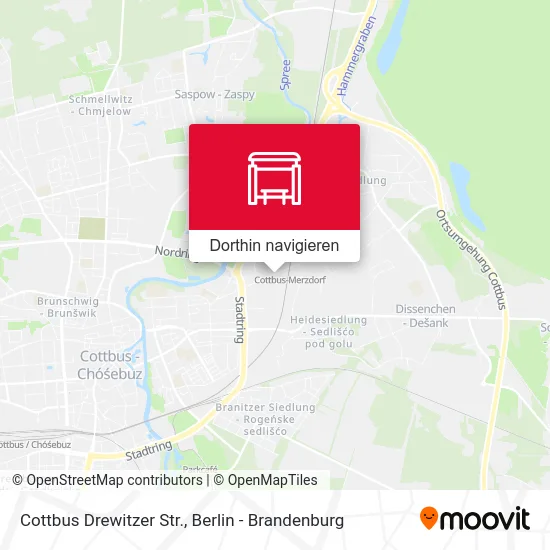 Cottbus Drewitzer Str. Karte