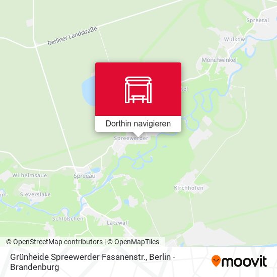 Grünheide Spreewerder Fasanenstr. Karte