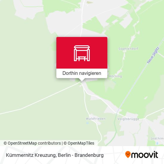 Kümmernitz Kreuzung Karte