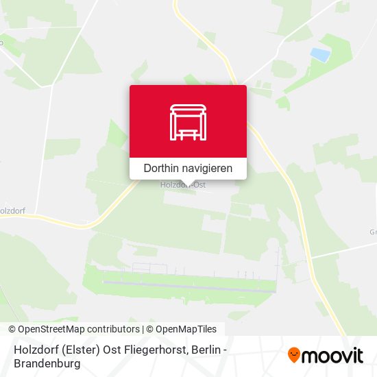 Holzdorf (Elster) Ost Fliegerhorst Karte