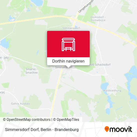 Simmersdorf Dorf Karte