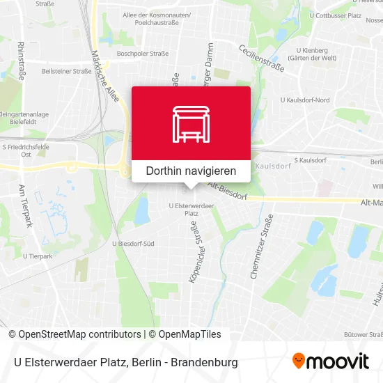 U Elsterwerdaer Platz Karte