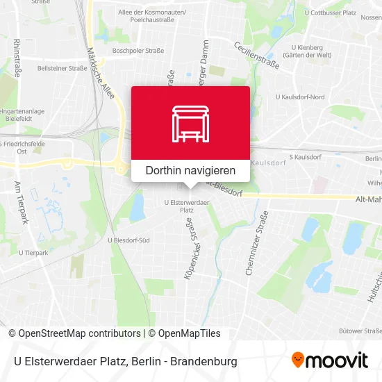 U Elsterwerdaer Platz Karte