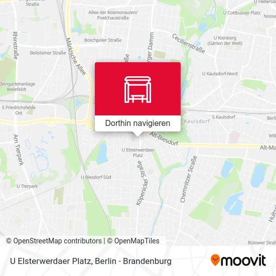 U Elsterwerdaer Platz Karte