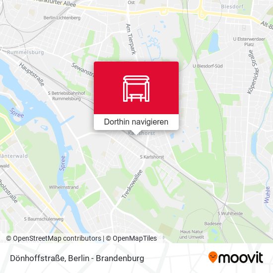 Dönhoffstraße Karte