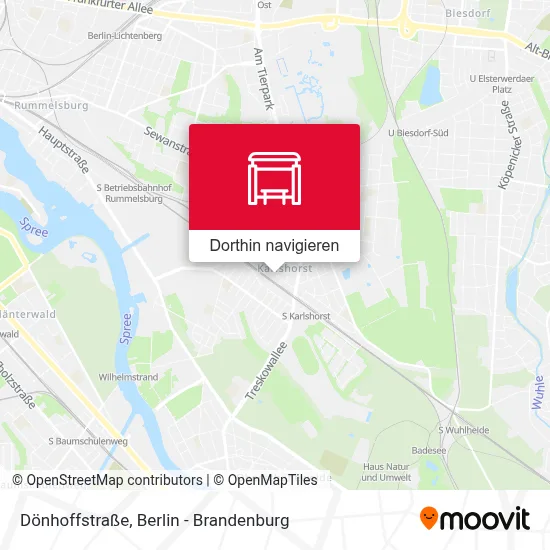 Dönhoffstraße Karte