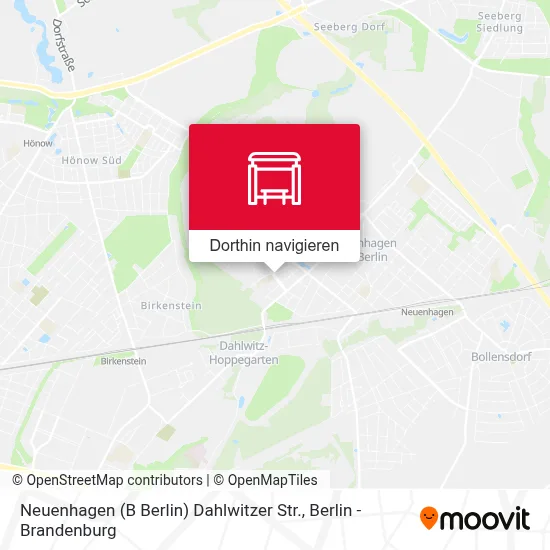 Neuenhagen (B Berlin) Dahlwitzer Str. Karte