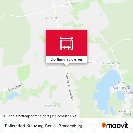Bollersdorf Kreuzung Karte