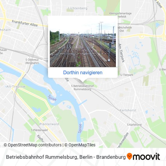 Betriebsbahnhof Rummelsburg Karte