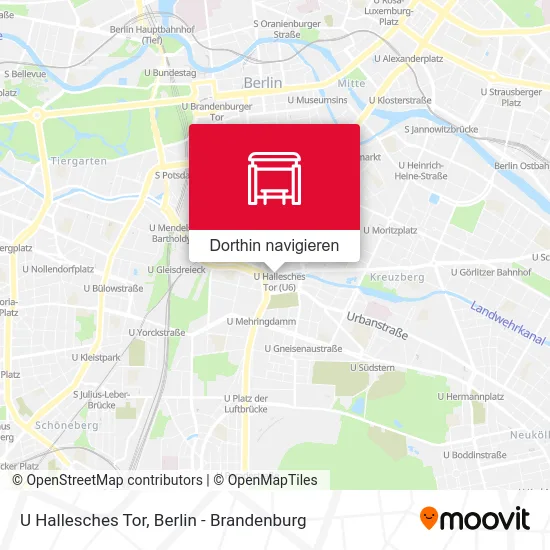 U Hallesches Tor Karte